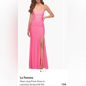 La femme prom dress size 00 neon pink